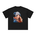 Girl Comic Graphic Tee-INNBLAC Fashion Apparel