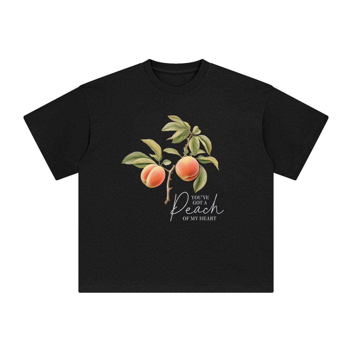 You've Got A Peach Of My Heart Graphic Tee-INNBLAC Fashion Apparel