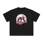 Valentine Birds Globe Graphic Tee-INNBLAC Fashion Apparel