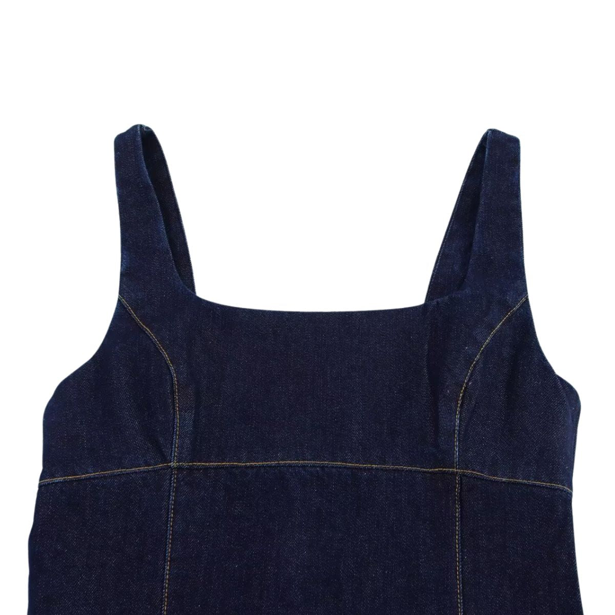 Falda vaquera con bordado de perlas y lavado vintage