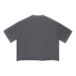 Washed Boxy Raw Hem Tee