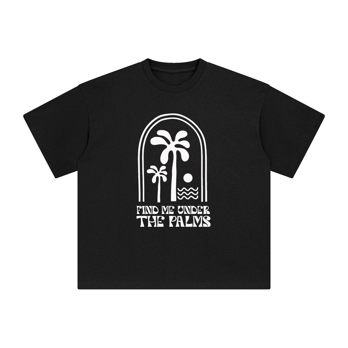 Find Me Under The Palms Graphic Tee-INNBLAC Fashion Apparel