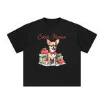 Christmas Chihuahua Graphic Tee-INNBLAC Fashion Apparel