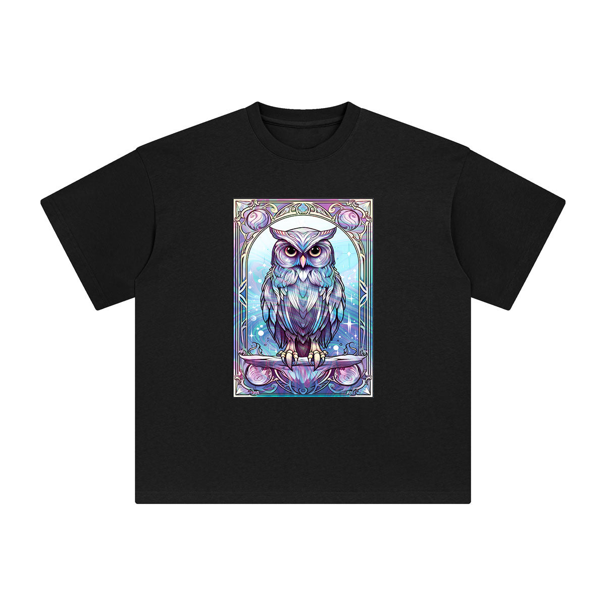 Owl Card Graphic Tee-INNBLAC Fashion Apparel