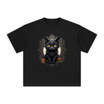 Black Cat Graphic Tee-INNBLAC Fashion Apparel