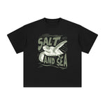 Salt And Sea Turtle Swimming Graphic Tee-INNBLAC Fashion Apparel
