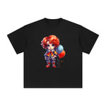 Halloween Boy & Balloons Graphic Tee-INNBLAC Fashion Apparel