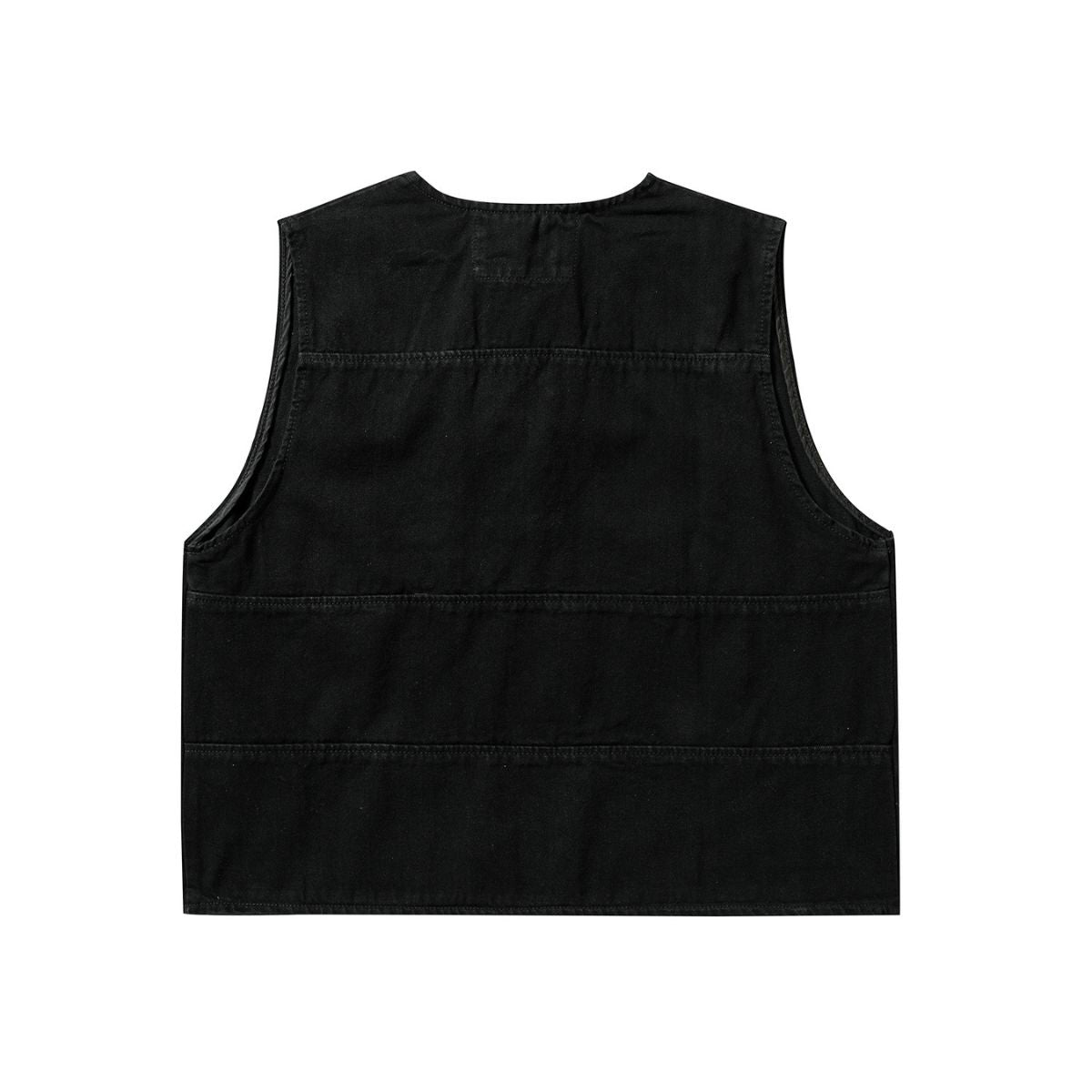 Washed Cut-Out Denim Vest