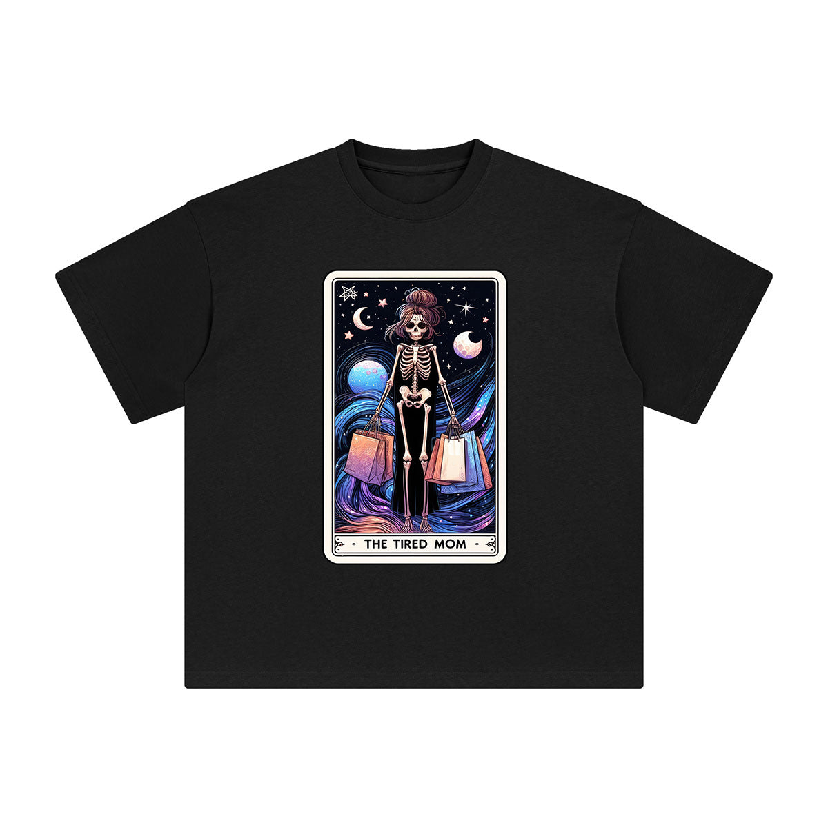 The Tired Mom Comic Graphic Tee-INNBLAC Fashion Apparel