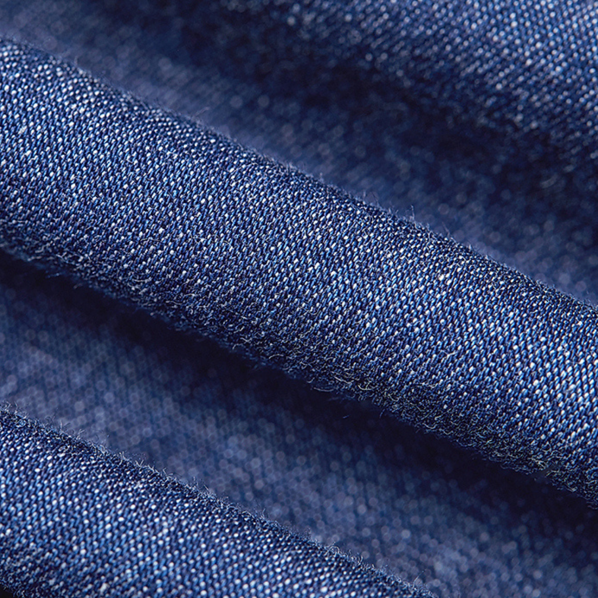 One-Shoulder Denim Ruched Mini Dress