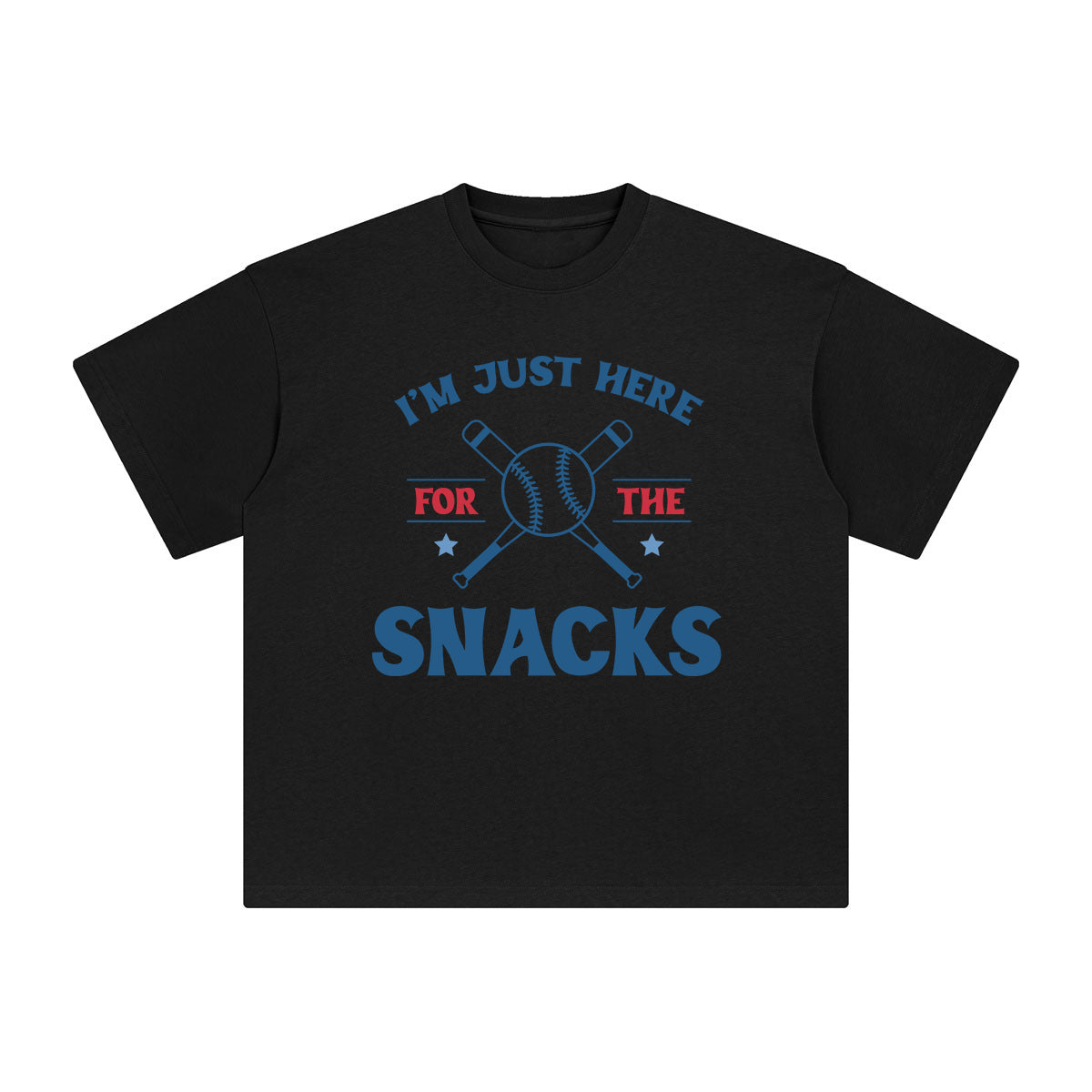 I'm Just Here For The Snacks Graphic Tee-INNBLAC Fashion Apparel