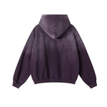 Heavyweight Washed Ombre Faded Cotton Hoodie