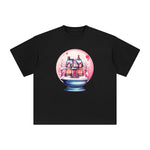 Valentine Snow Globe Graphic Tee-INNBLAC Fashion Apparel