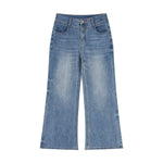 425G Light Wash High-Waisted Wide Leg Jeans