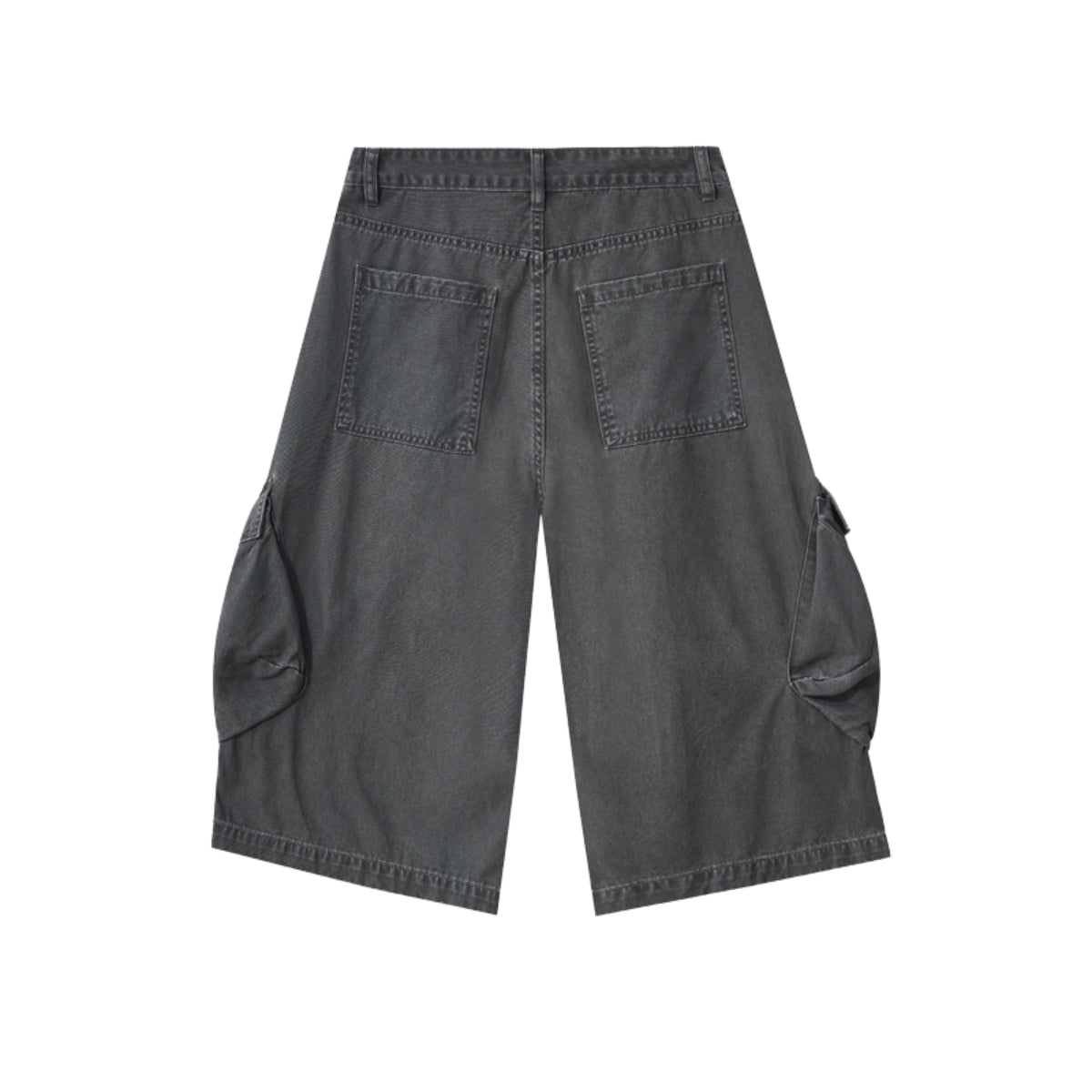 Bermudas con lavado vintage y salpicaduras de tinta