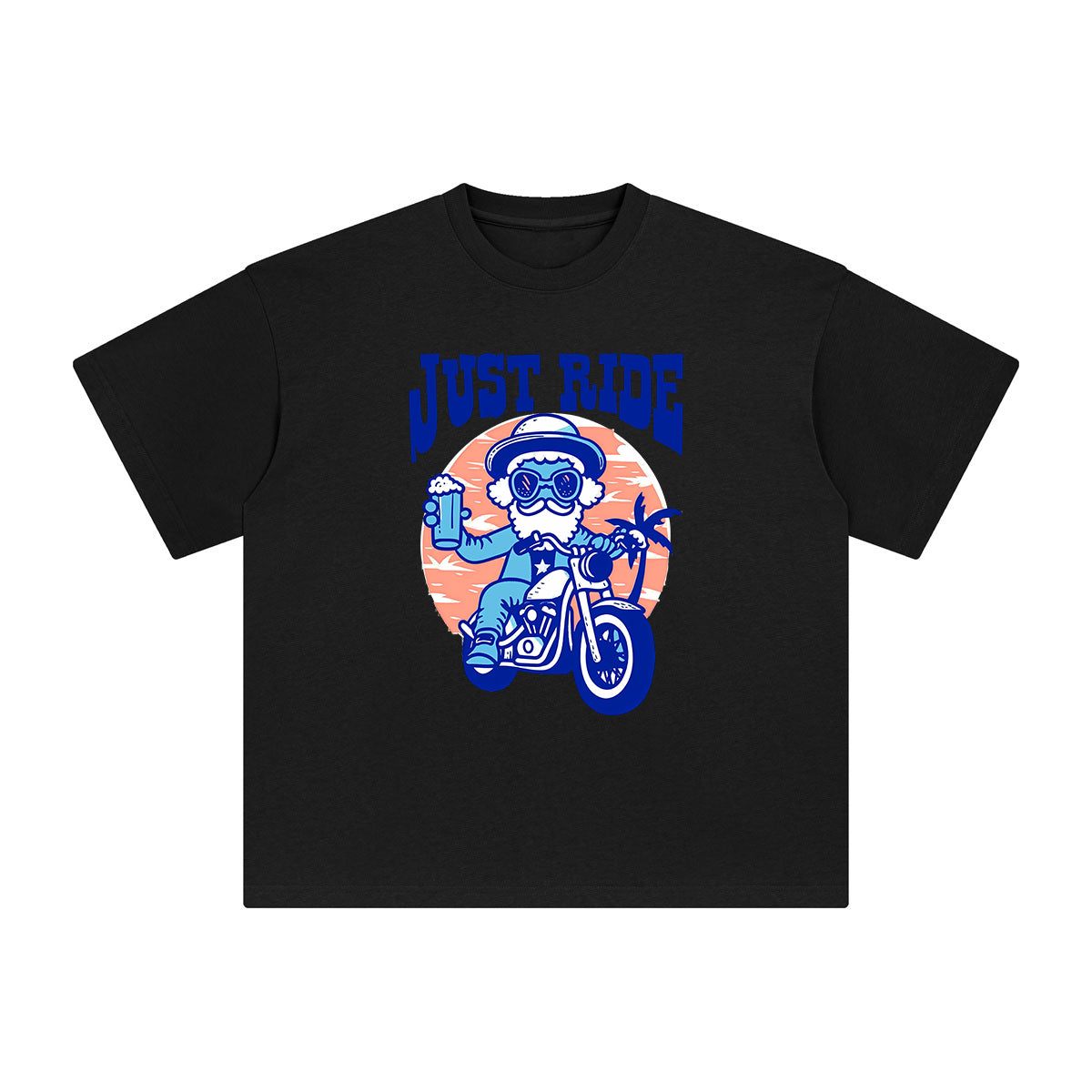 Just Ride Graphic Tee-INNBLAC Fashion Apparel