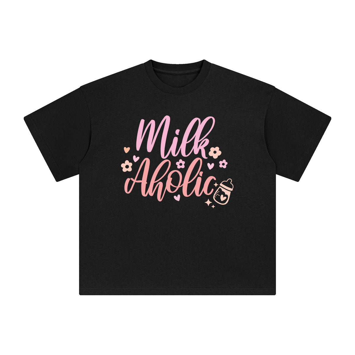 Milk Aholic Graphic Tee-INNBLAC Fashion Apparel