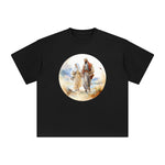 Mother Mary & Saint Joseph Walking Graphic Tee-INNBLAC Fashion Apparel