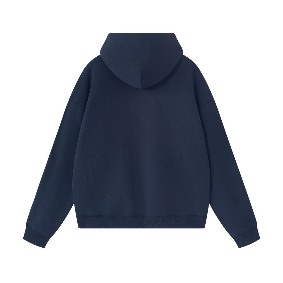 Cotton Structured French Terry Boxy Hoodie
