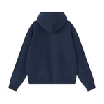 Cotton Structured French Terry Boxy Hoodie
