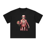 Pink Skeleton Graphic Tee-INNBLAC Fashion Apparel