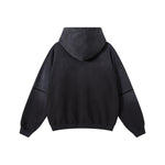 Two-Layer Sleeve Ombre Faded Hoodie