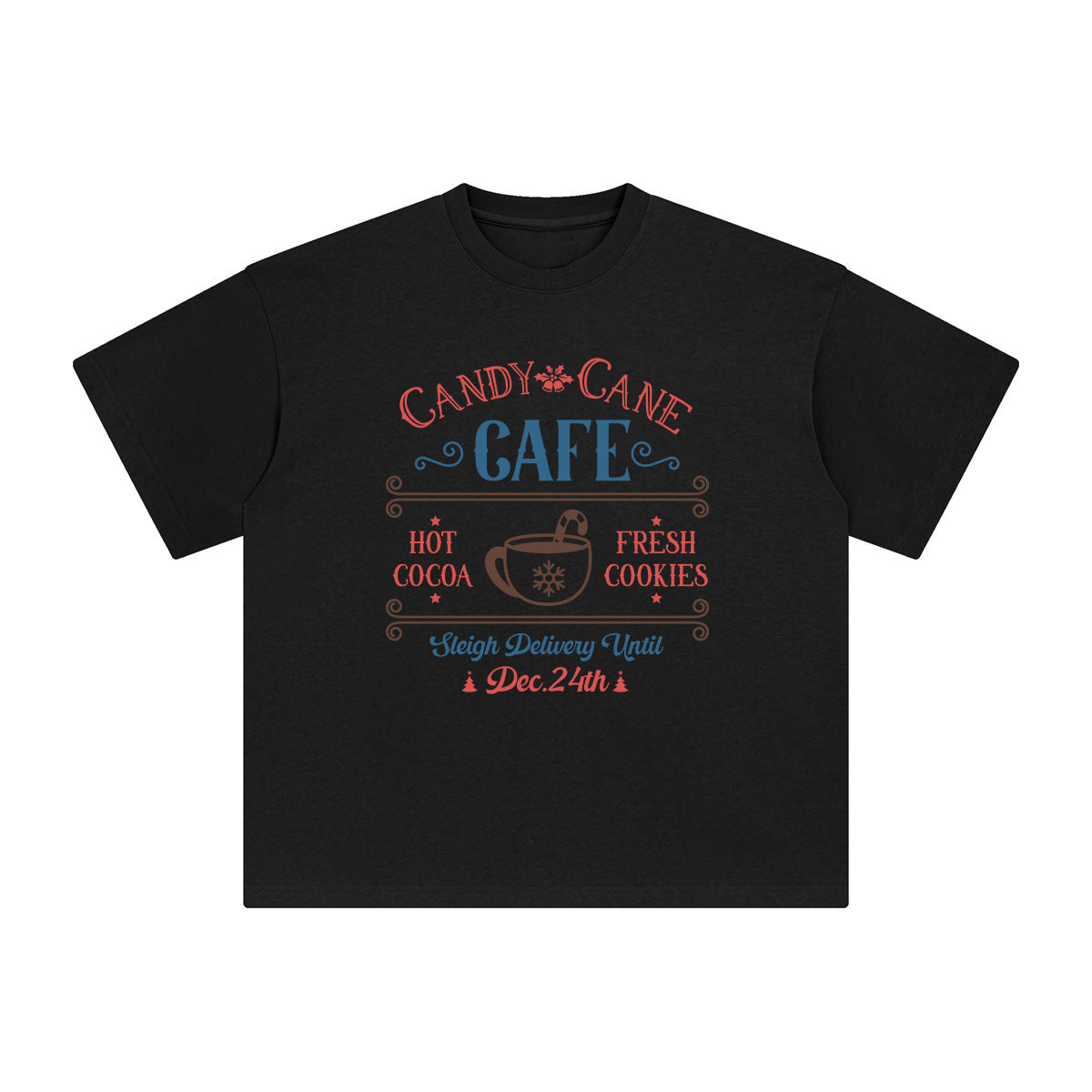 Christmas Cafe Graphic Tee-INNBLAC Fashion Apparel