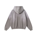 Heavyweight Washed Ombre Faded Cotton Hoodie