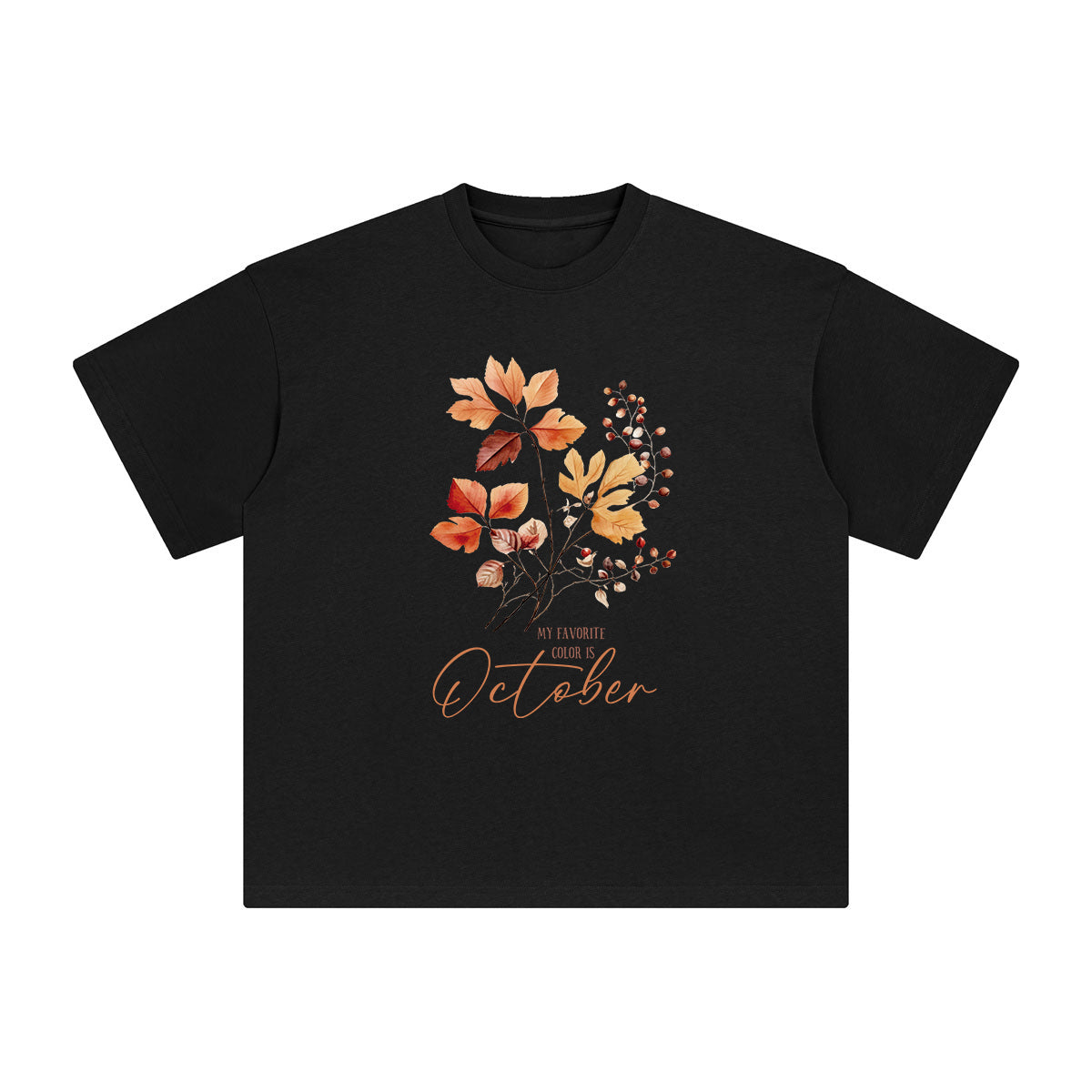 Fall Flowers Graphic Tee-INNBLAC Fashion Apparel