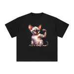 Devon Rex Flexes Muscles Graphic Tee-INNBLAC Fashion Apparel