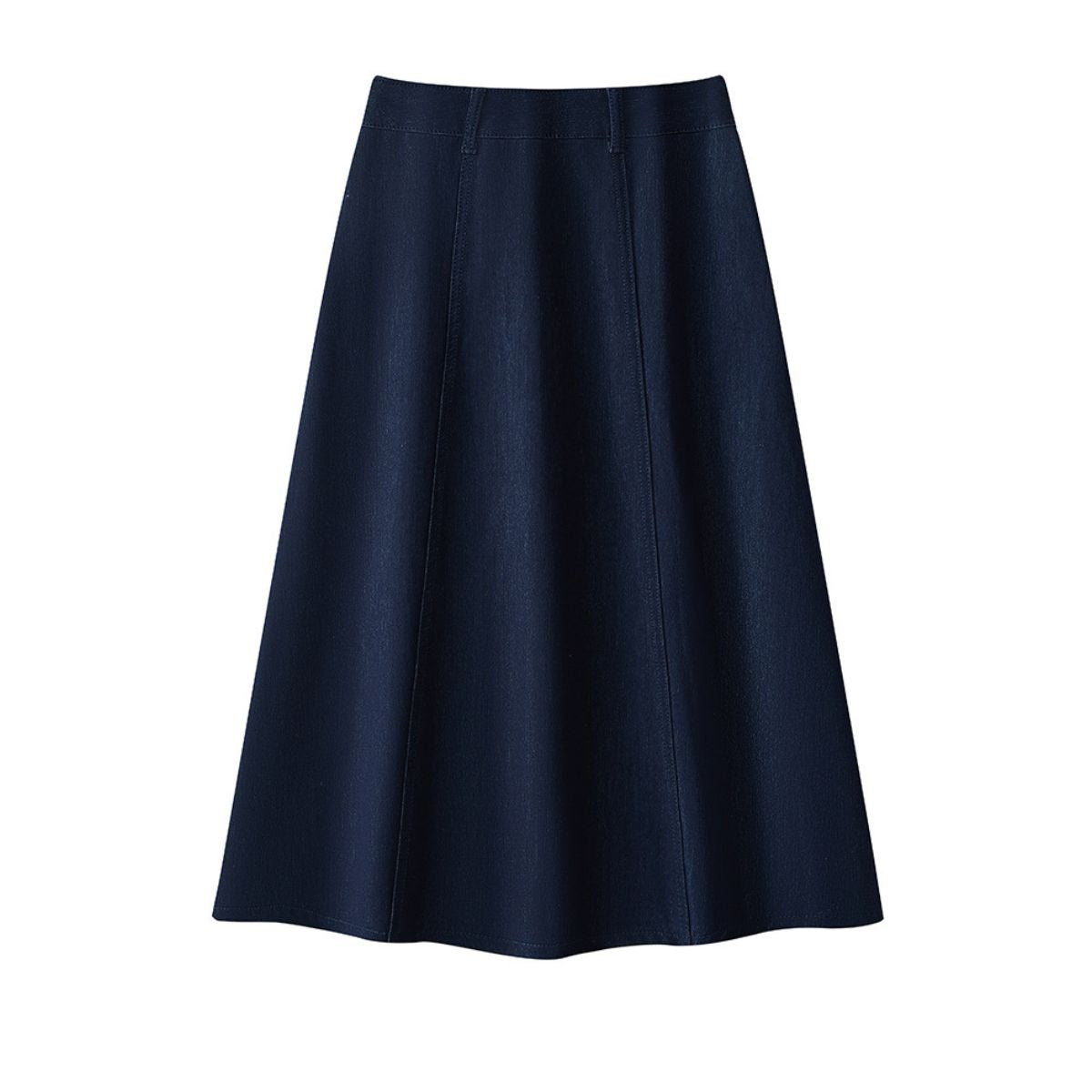 Women's Stretch A-Line Denim MidiSkirt