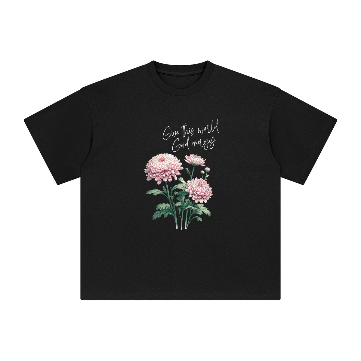 Chrysanthemum Graphic Tee-INNBLAC Fashion Apparel