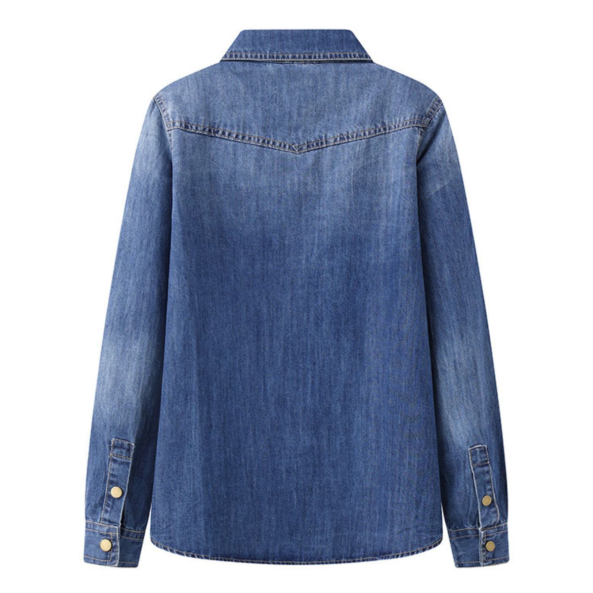 Vestido midi vaquero sin mangas con botones y aberturas en la parte delantera