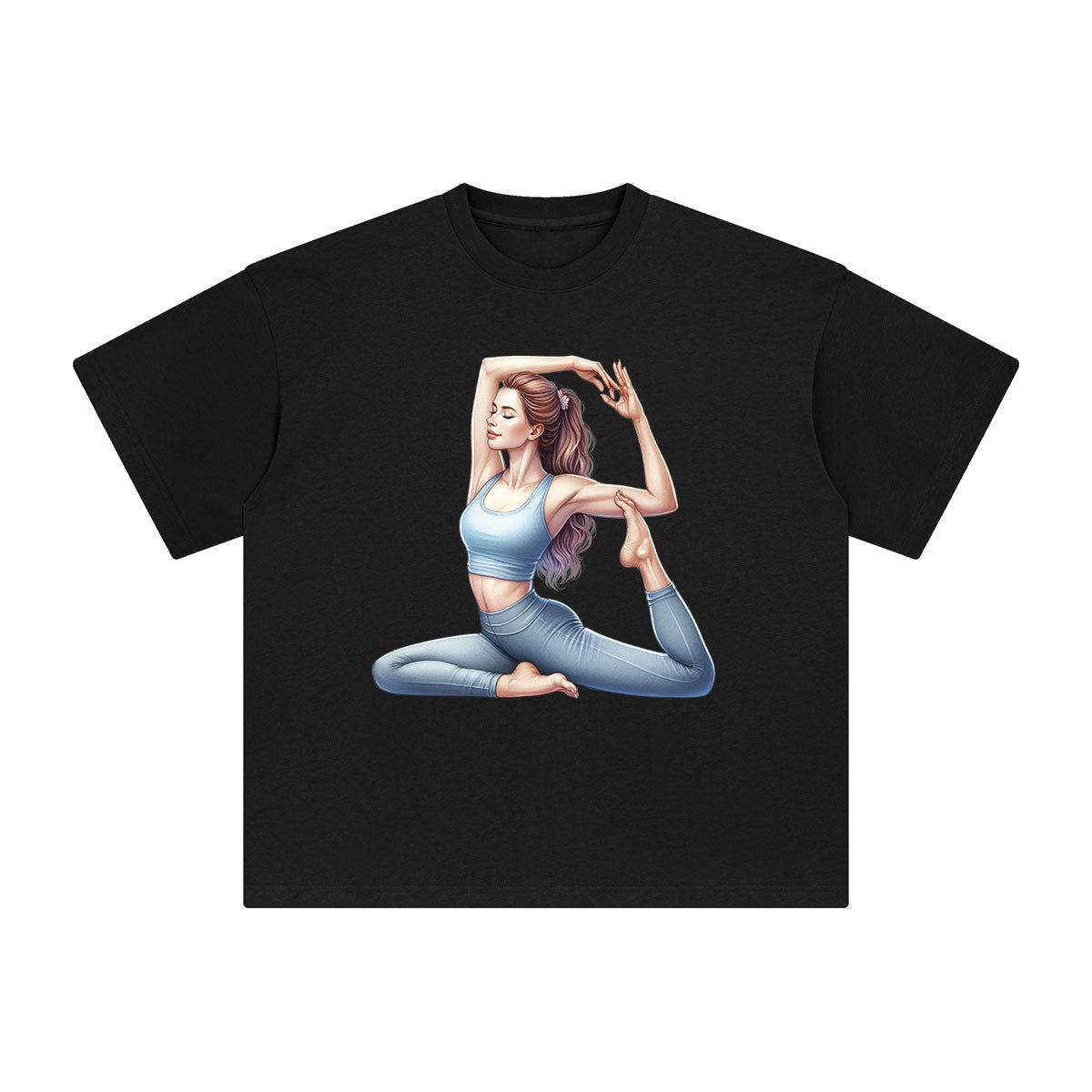 Yoga Mom Comic Graphic Tee-INNBLAC Fashion Apparel