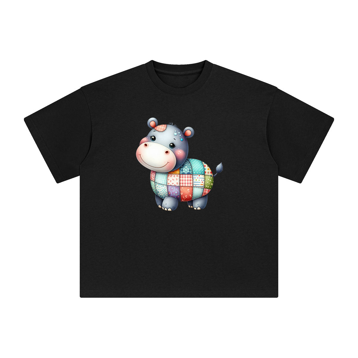Hippo Graphic Tee-INNBLAC Fashion Apparel