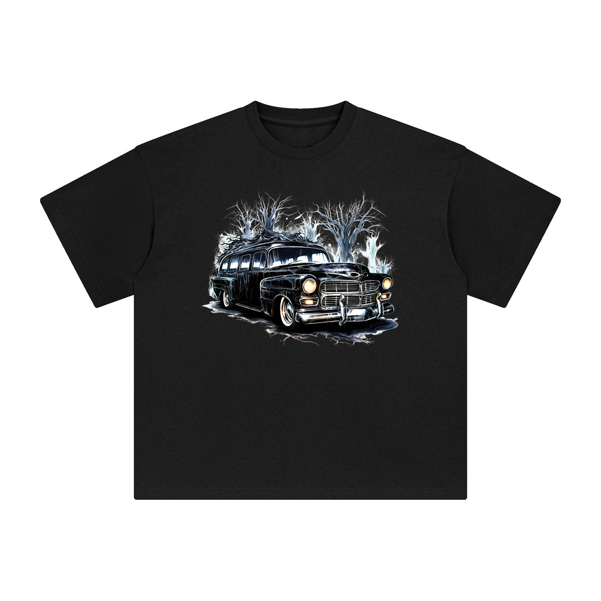 Goth Car Graphic Tee-INNBLAC Fashion Apparel