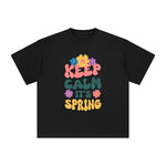 Keep Calm It's Spring Graphic Tee-INNBLAC Fashion Apparel
