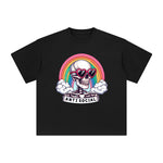 Antisocial Skull Graphic Tee-INNBLAC Fashion Apparel