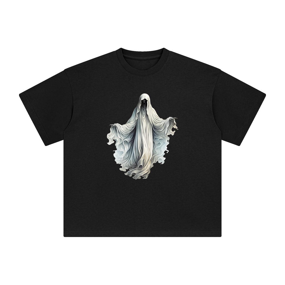 Halloween Ghost Graphic Tee-INNBLAC Fashion Apparel