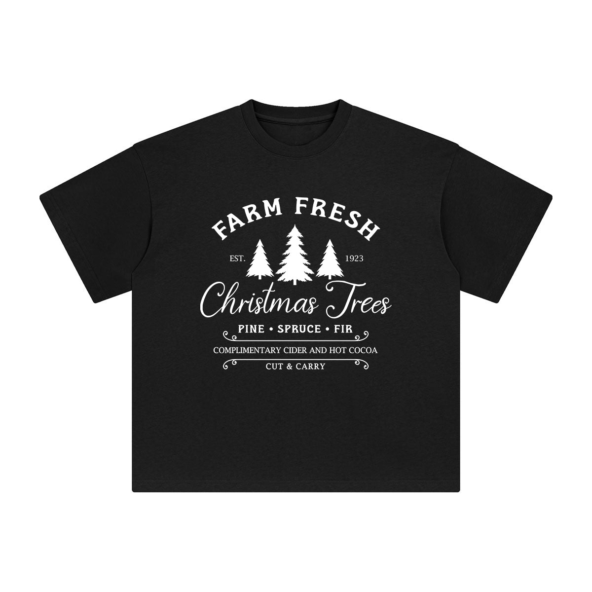 Christmas Trees Graphic Tee-INNBLAC Fashion Apparel