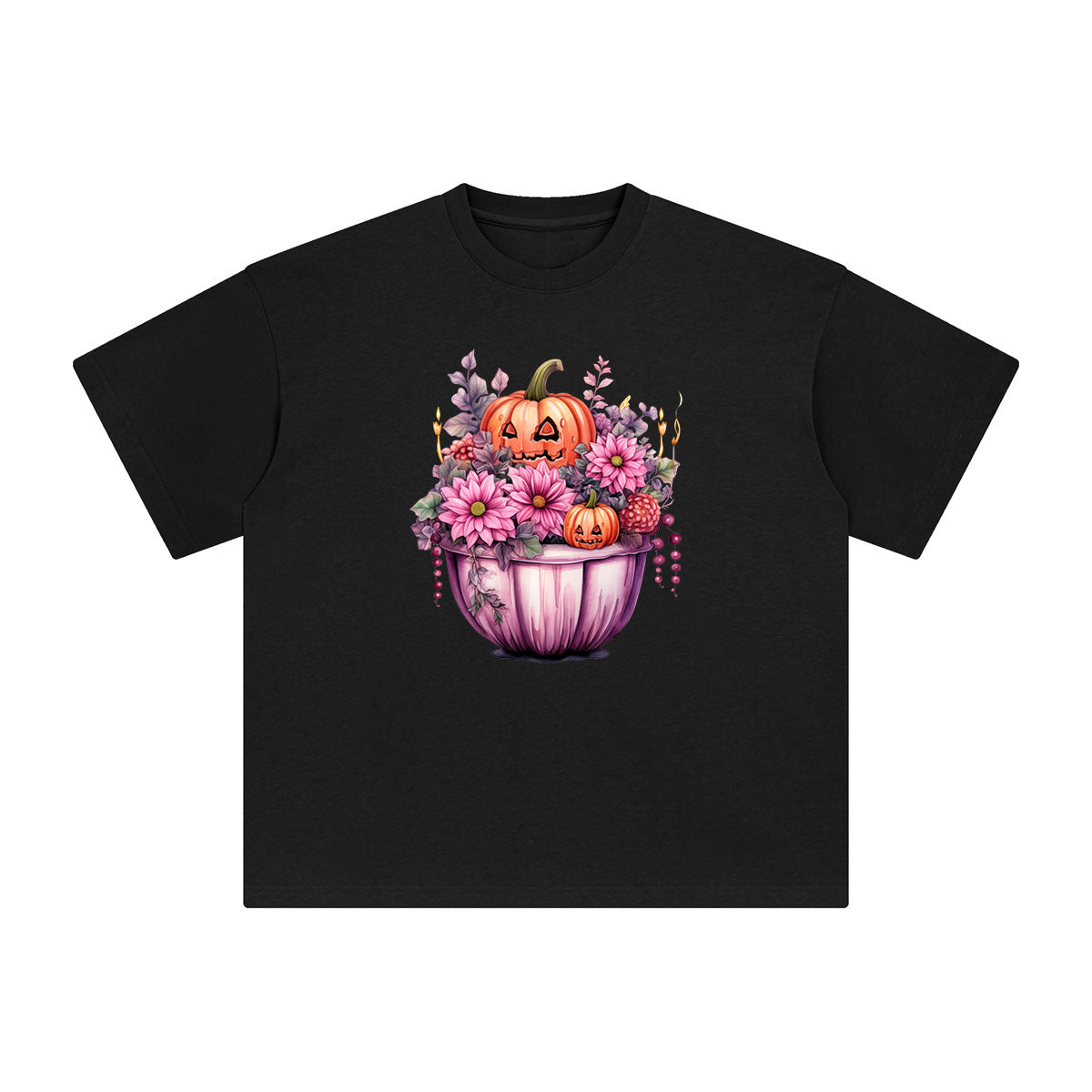 Halloween Pink Pot Graphic Tee-INNBLAC Fashion Apparel