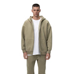 Heavyweight Double-Slider Zipper Fleece Hoodie