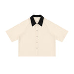 Vintage Washed Colorblock Relaxed Fit Polo T-Shirt