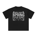 Flower Market Slogan Aesthetic Graphic Tee-INNBLAC Fashion Apparel