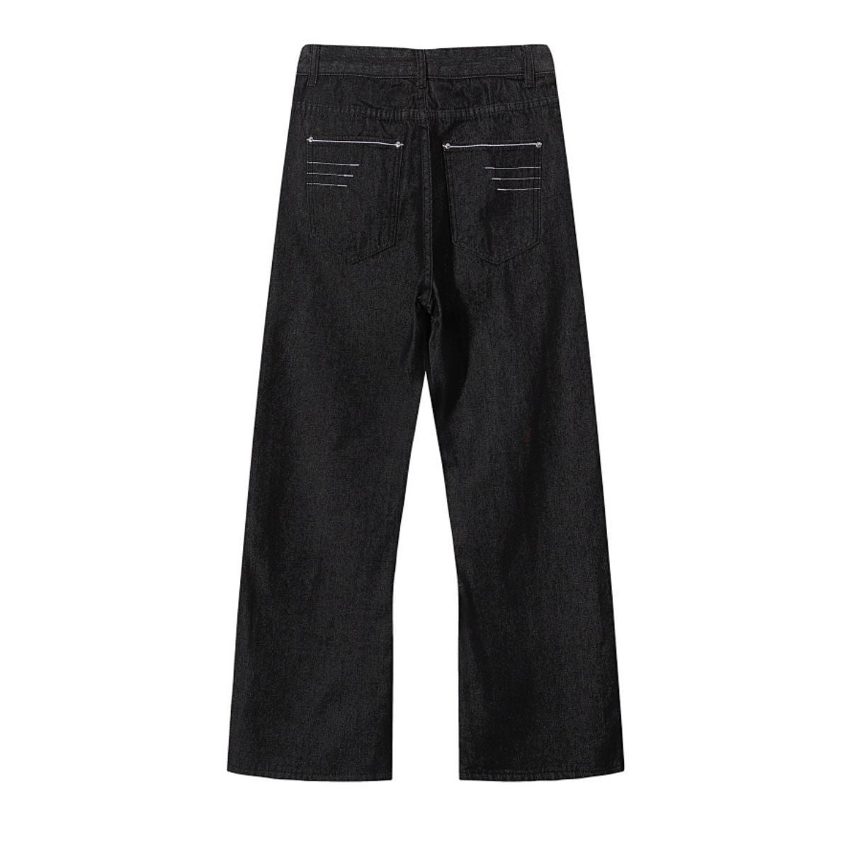 Minimalist Wide Leg Black Jeans