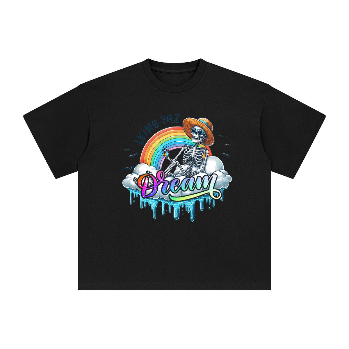 Living The Dream Graphic Tee-INNBLAC Fashion Apparel