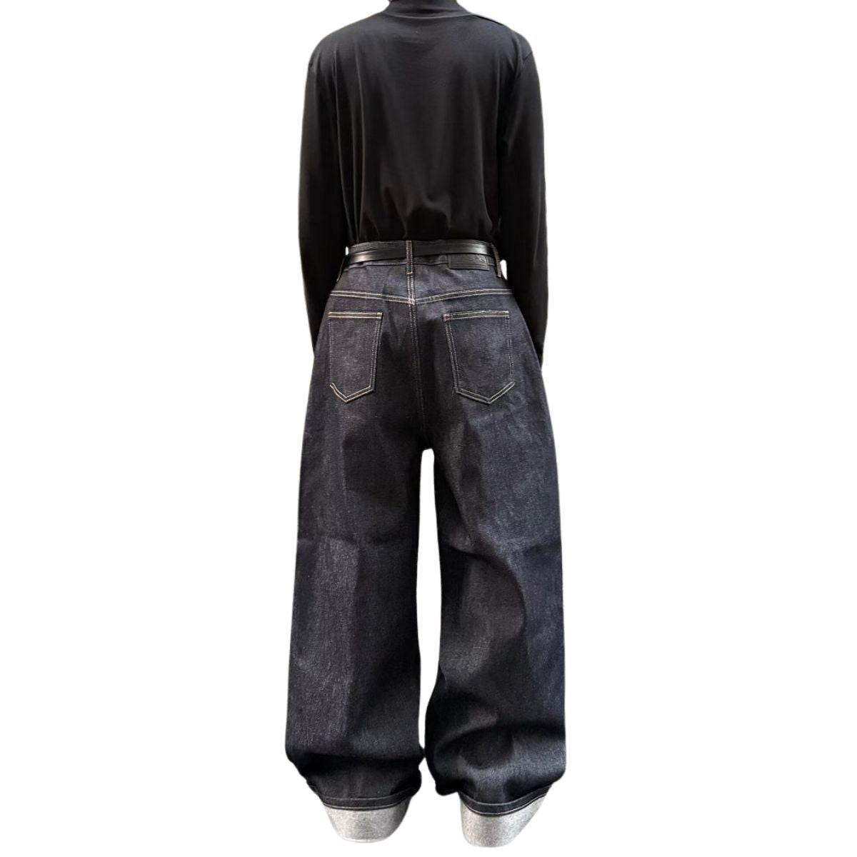 Vintage Black Straight Leg Jeans