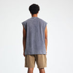 Vintage Raw Edge Sleeveless Tee 8oz