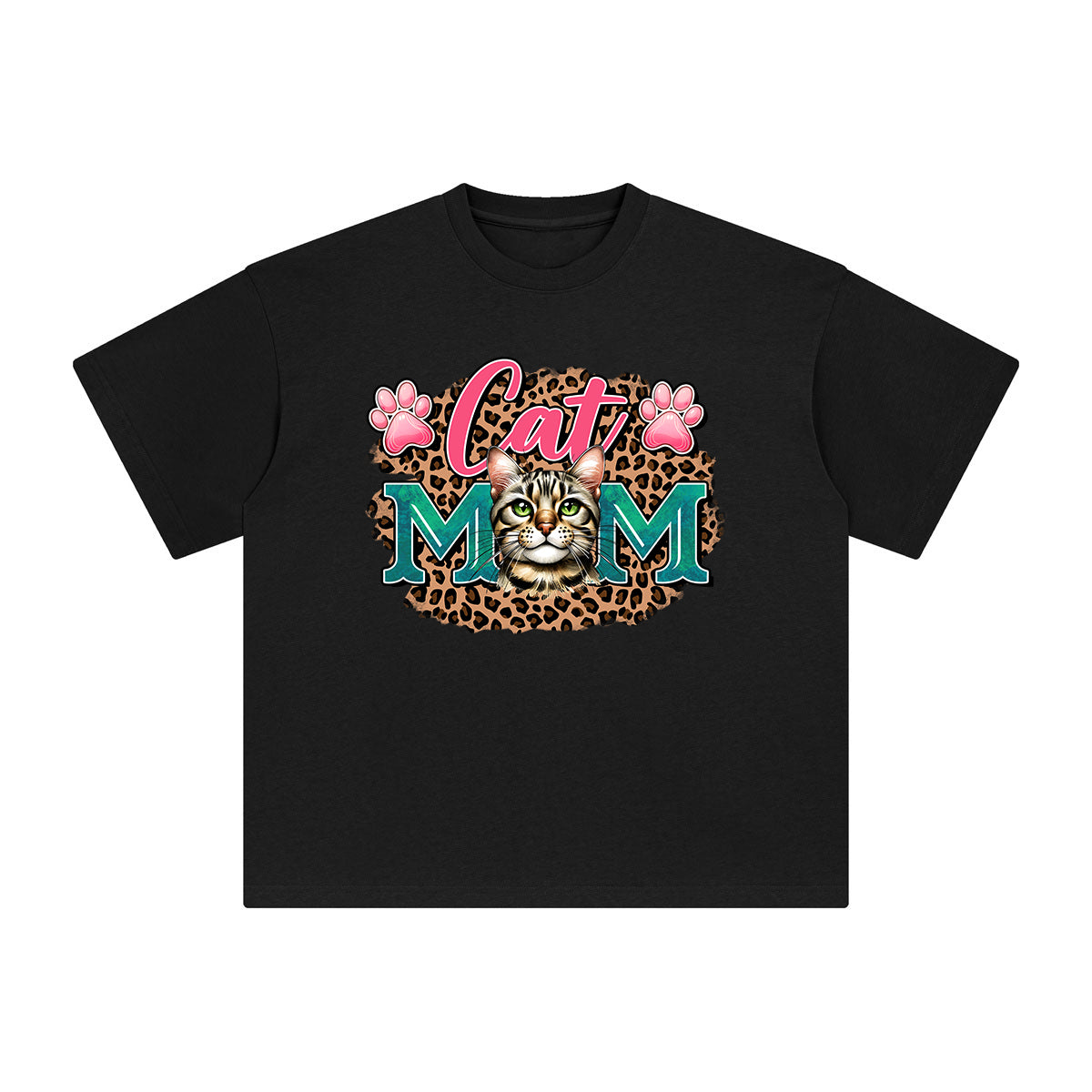Cat Mom Graphic Tee-INNBLAC Fashion Apparel