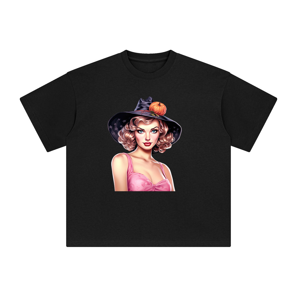 Halloween Girl Graphic Tee-INNBLAC Fashion Apparel